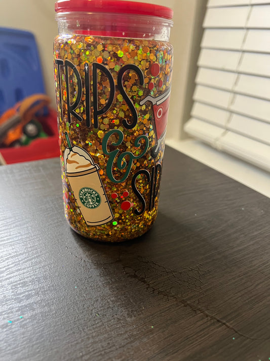 Target Trips & Starbucks Sips Acrylic Tumbler