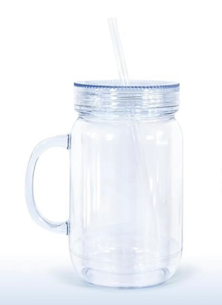 20oz Acrylic Mason Jar